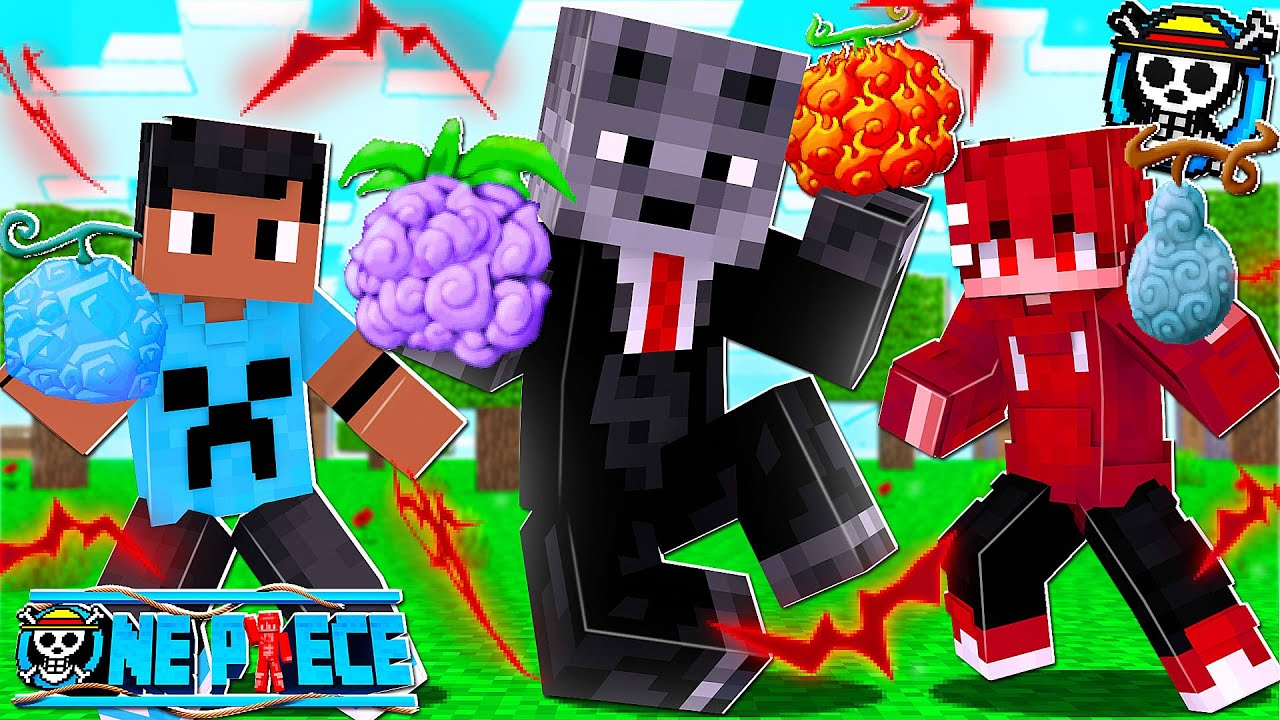 Nova Série com 10 Youtubers de One Piece Com Várias Devil Fruits Exclusivas no Minecraft