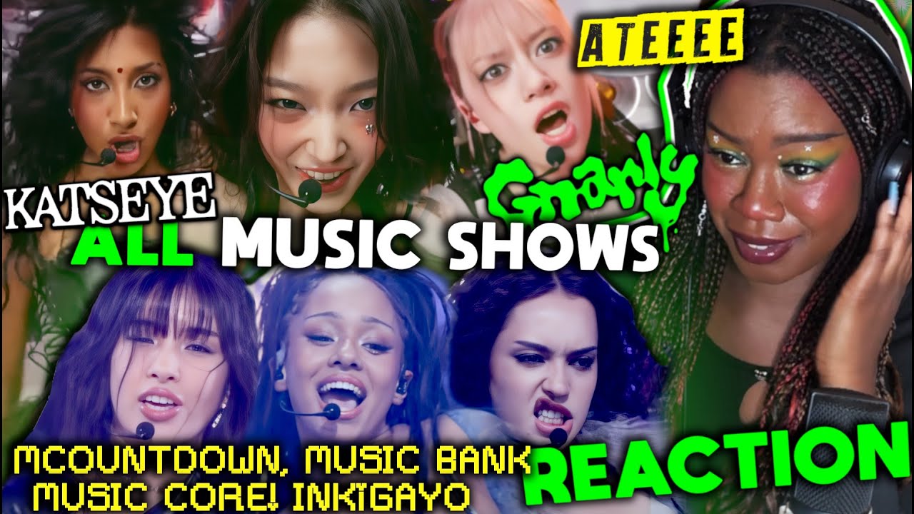 EYEKON REACTION to KATSEYE (캣츠아이) - Gnarly (Clean) | Mnet MCOUNTDOWN, MUSICBANK, MUSICCORE, INKIGAYO
