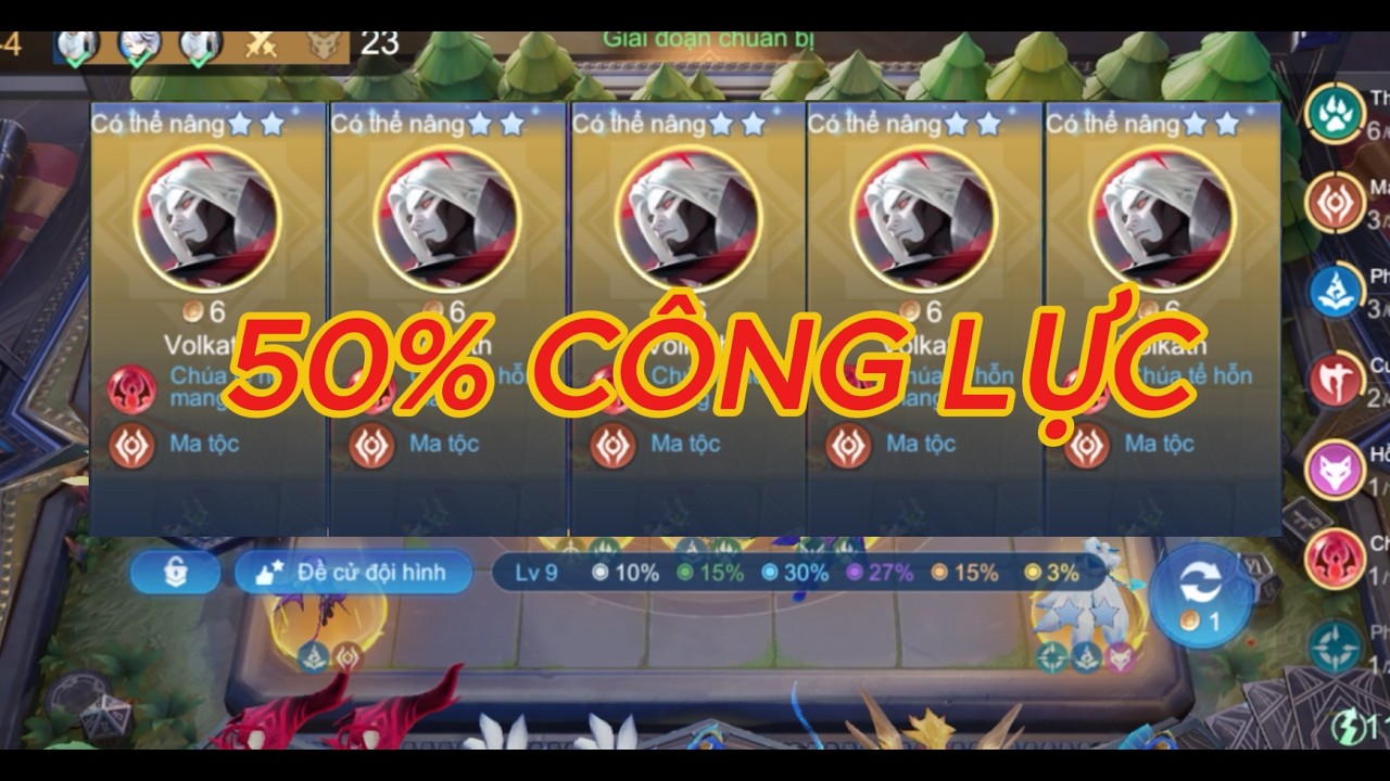 CHỈ SỬ DỤNG 50% CÔNG LỰC VÀ CÁI KẾT ??? | ĐỘI HÌNH MẠNH NHẤT | CỜ LIÊN QUÂN