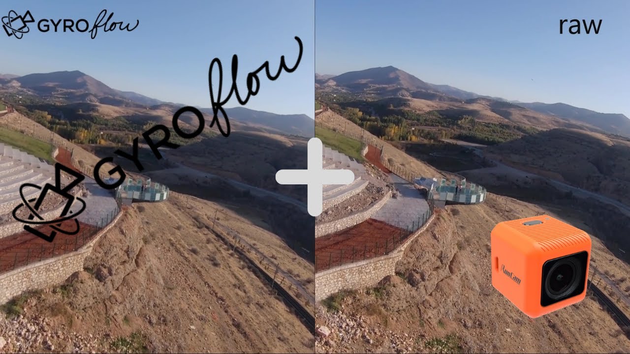 GYROFLOW and RUNCAM 5 ORANGE . Video Stabilization