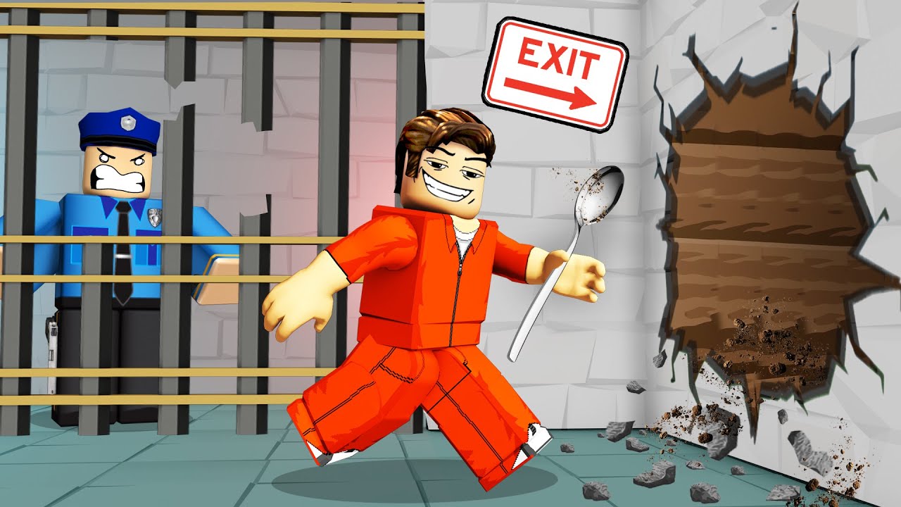 Roblox Dig a Hole to escape prison!