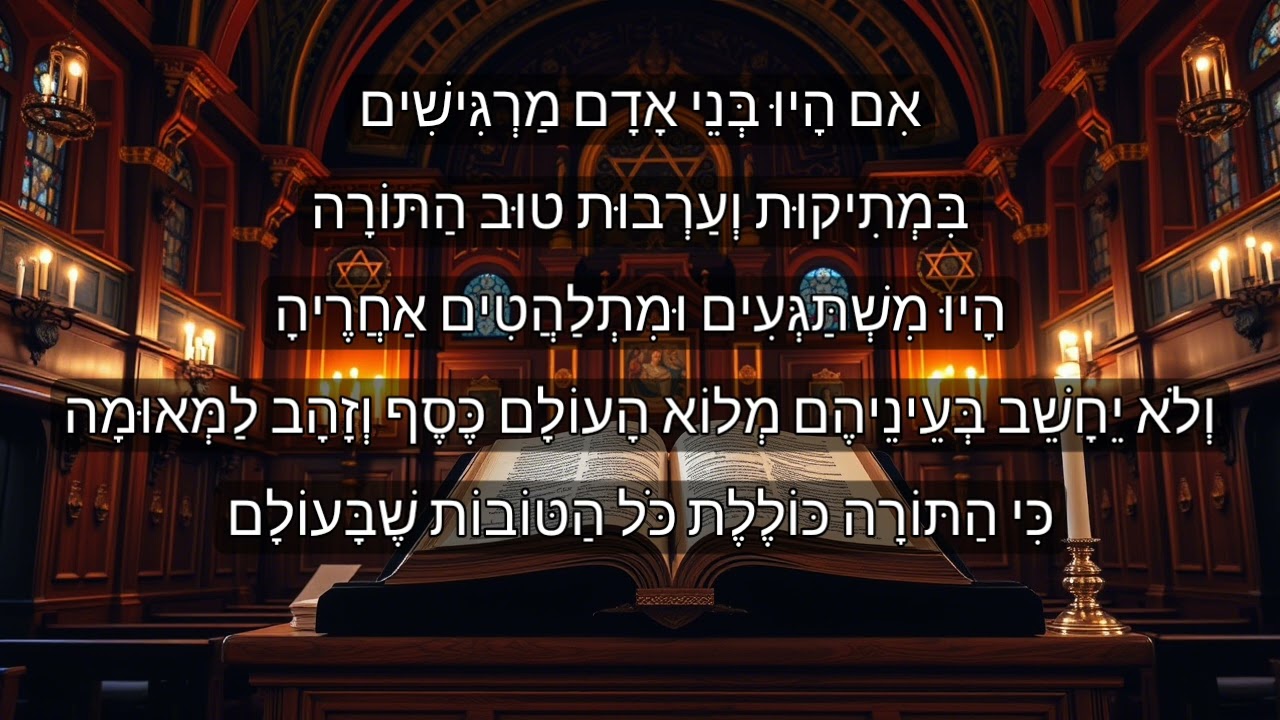 שיר מתיקות התורה עם מילים 