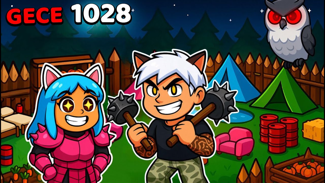 Ormanda 1028 GECE HAYATTA KALDIK! 😱 (3.B&ouml;l&uuml;m FİNAL) ROBLOX 99 NIGHTS IN FOREST 🌲
