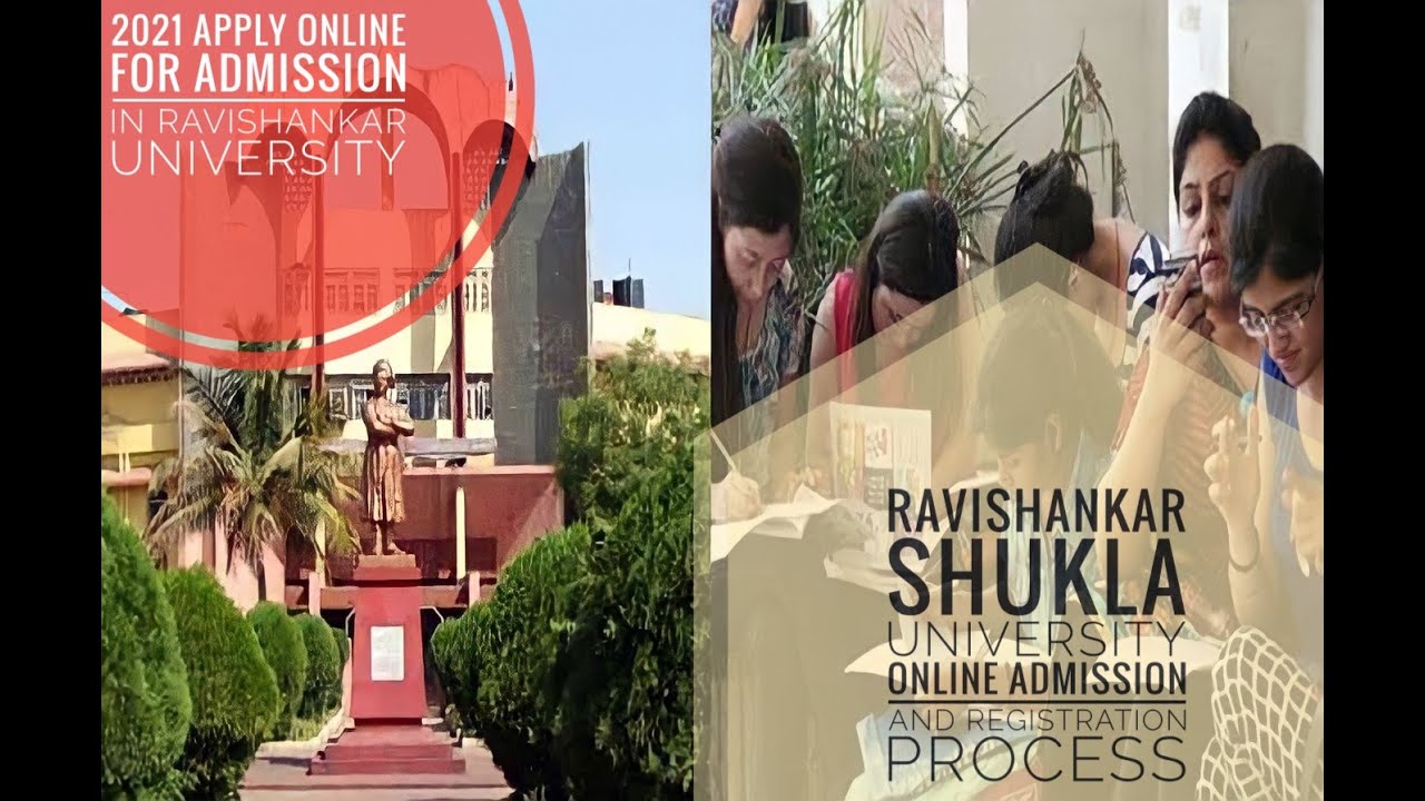 Ravishankar shukla university registration and admission 2021 online application process in mobile