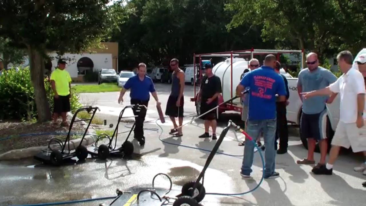 Pressure washing training boot camp Contact the experts 877-699-0755 www.trashbincleanersdirect.com