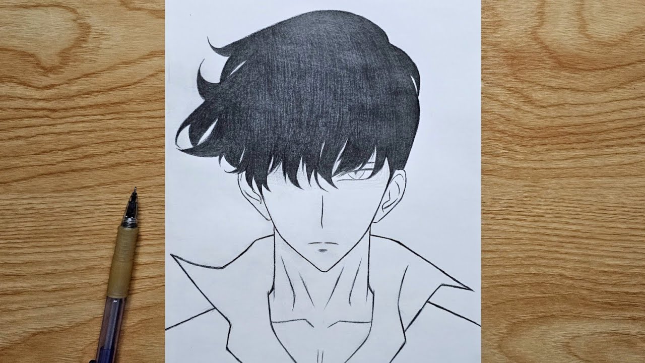 How to draw Sung Jinwoo - Solo Leveling | Sung Jin Woo step by steo | easy tutorial