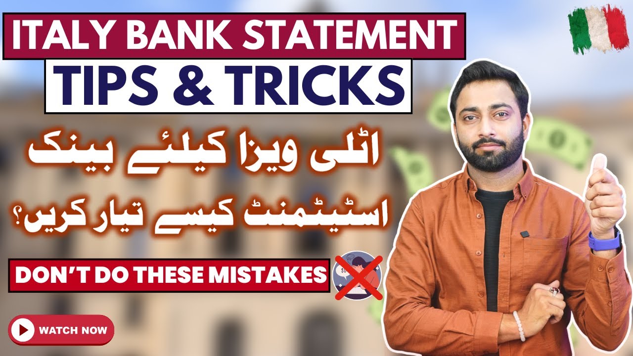 Italy Study Visa Bank Statement Full Guide | How Much Balance Required? Documents & Tips