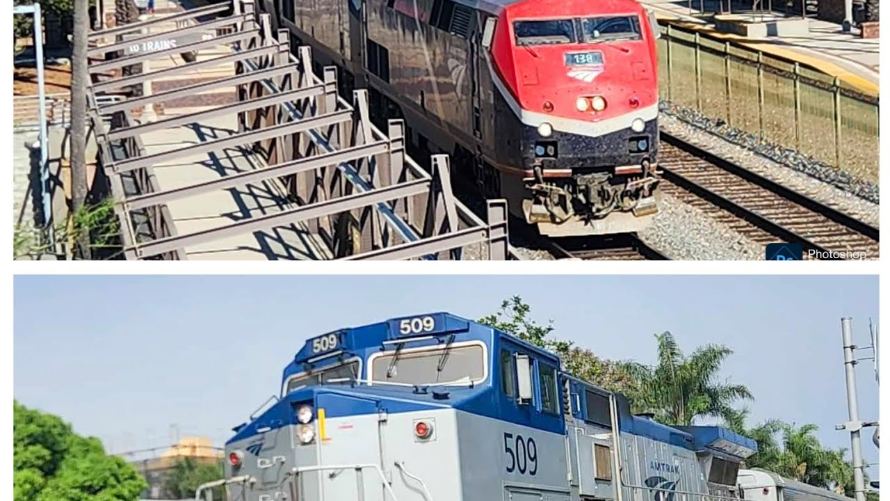 8-31-25! Railfanning CBV, Fullerton! Featuring AMTK Dash 8s 503, 509, late 3 with 138!!