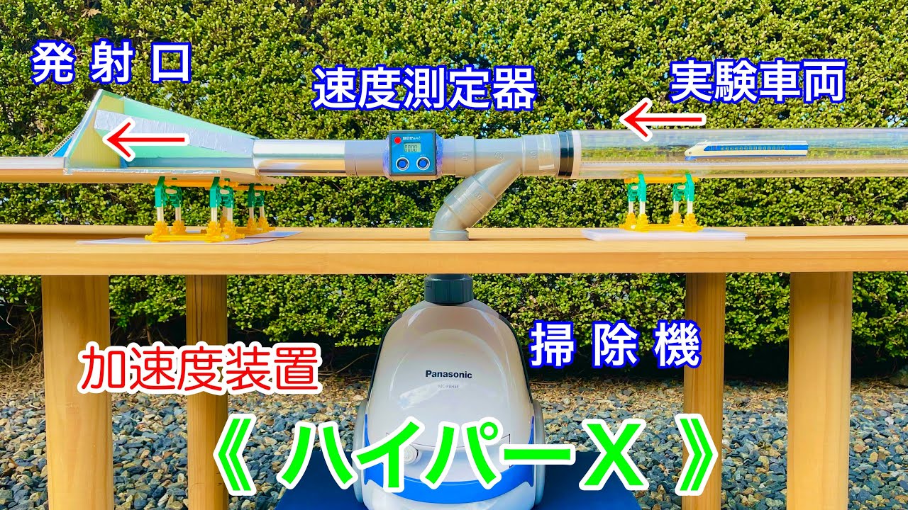 【実験】Nゲージでハイパーループ？！〝マッハ5〟の『超危険映像』【experiment】N -gauge〝Mach speed 5〟Impact on hyperloop acceleration！