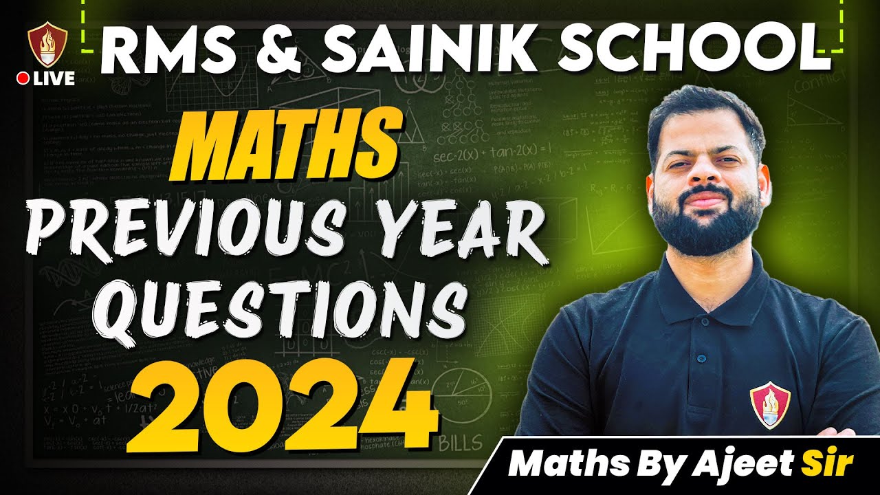 RMS Previous Year Question 2024 | Military School PYQ Class 6