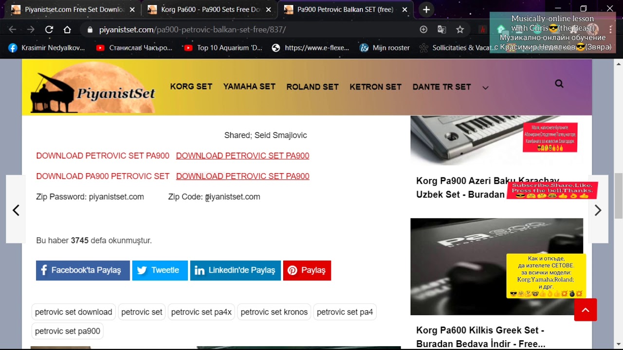 Как и Откъде се изтеглят СЕТОВЕ за всички модели синтезатори йоники клавири