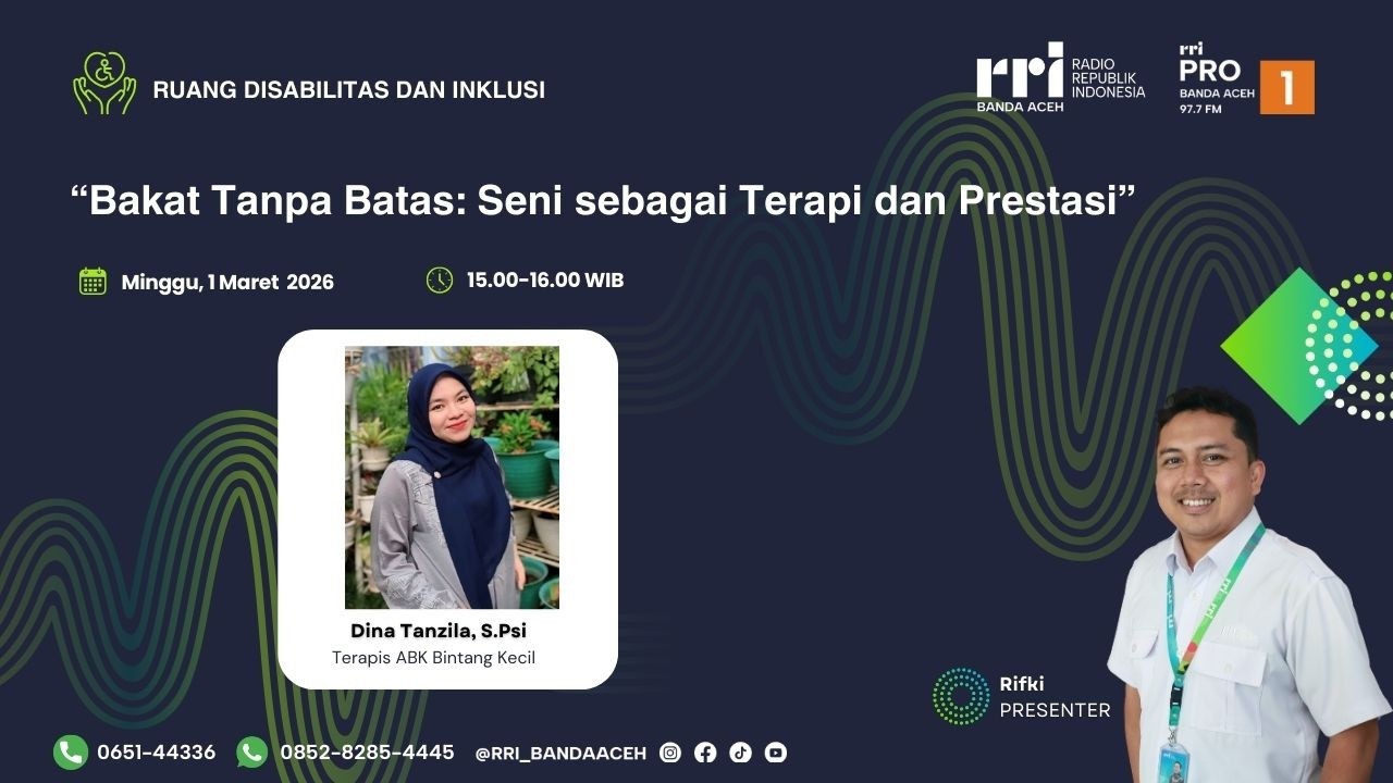 RUANG DISABILITAS DAN IKLUSI | Berkat Tampa Batas: Seni Sebagai Terapi dan Prestasi