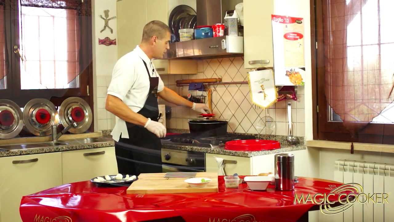 82 Fagiolini al pomodoro con mozzarella preaparati da Dario con Magic Cooker