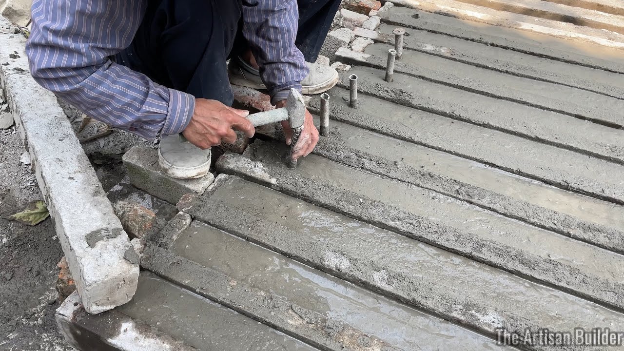 Handcrafted 2-Meter Reinforced Concrete Column | Traditional Construction Process 2025