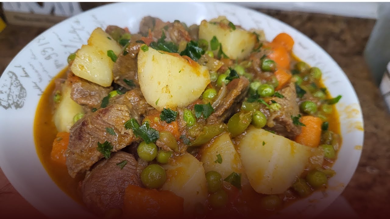 Délice de Beouf aux petits Pois et Pommes de terre