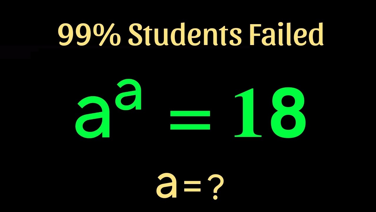 Solving a 'Harvard' University entrance exam question