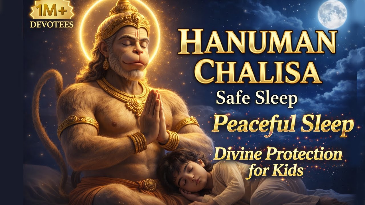 Hanuman Chalisa 21 Times for Deep Sleep, Protection & Divine Peace | Powerful Night Mantra