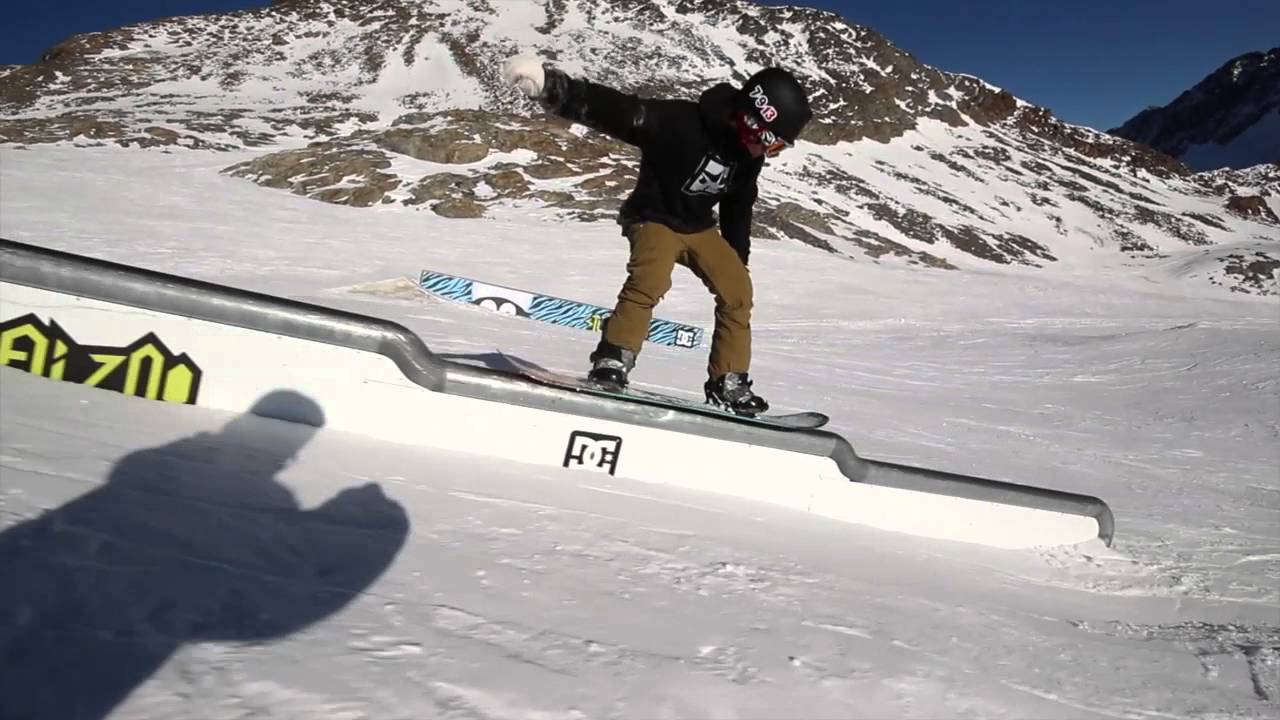 Top to bottom run - jib line at Stubai Zoo