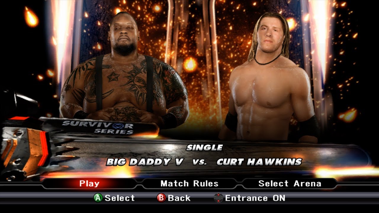 WWE SmackDown vs. RAW 2009 - Big Daddy V vs. Curt Hawkins