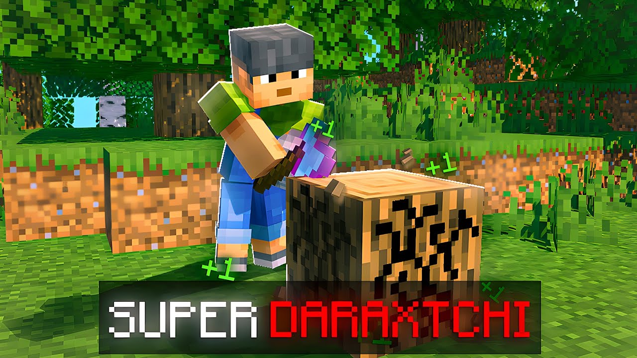 Minecraft, lekin men DARAXCHILIK ortidan Boyishga qaror qildim