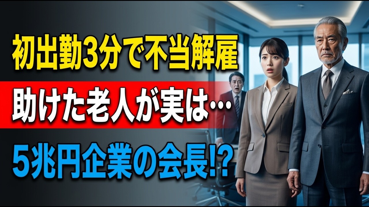初出勤3分で解雇された貧しい中卒女性。数日後、5兆円契約が消滅し会社が一気に崩壊