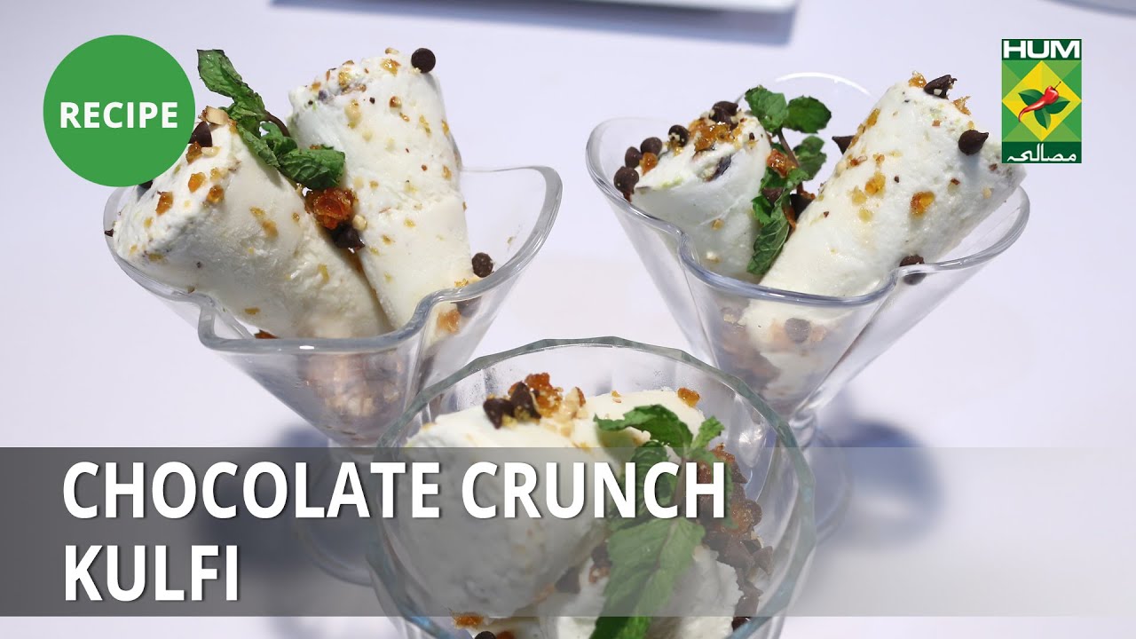 Chocolate Crunch Kulfi Recipe | Rida Aftab | Tarka | Dessert