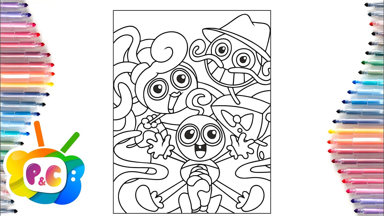 Long Legs Family Reunion coloring/Mommy long legs coloring pages /Arcando - In My Head [NCS Release]