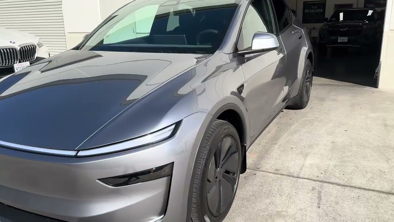 Paint Protection Film on Tesla Model Y Shine Division Detailing