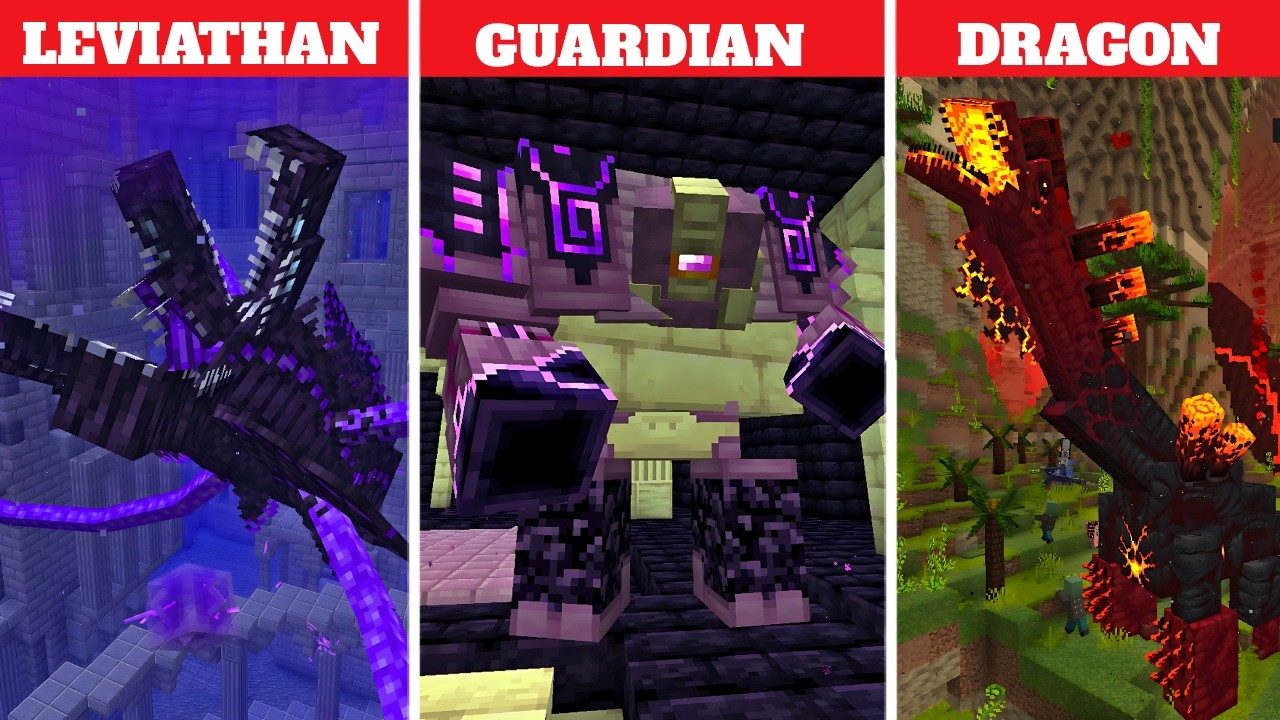 MINECRAFT 3 MOST STRONGEST BOSSES VS ME #3