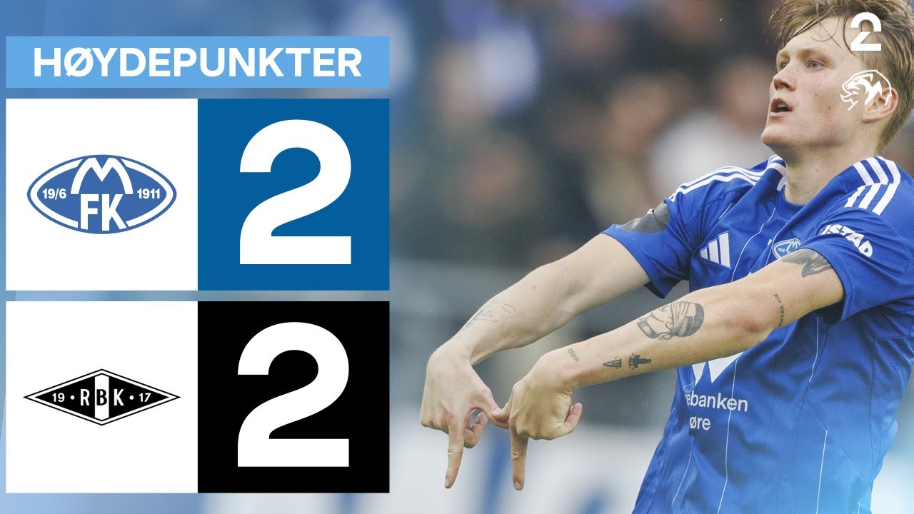 Molde 2 - 2 Rosenborg - Høydepunkter