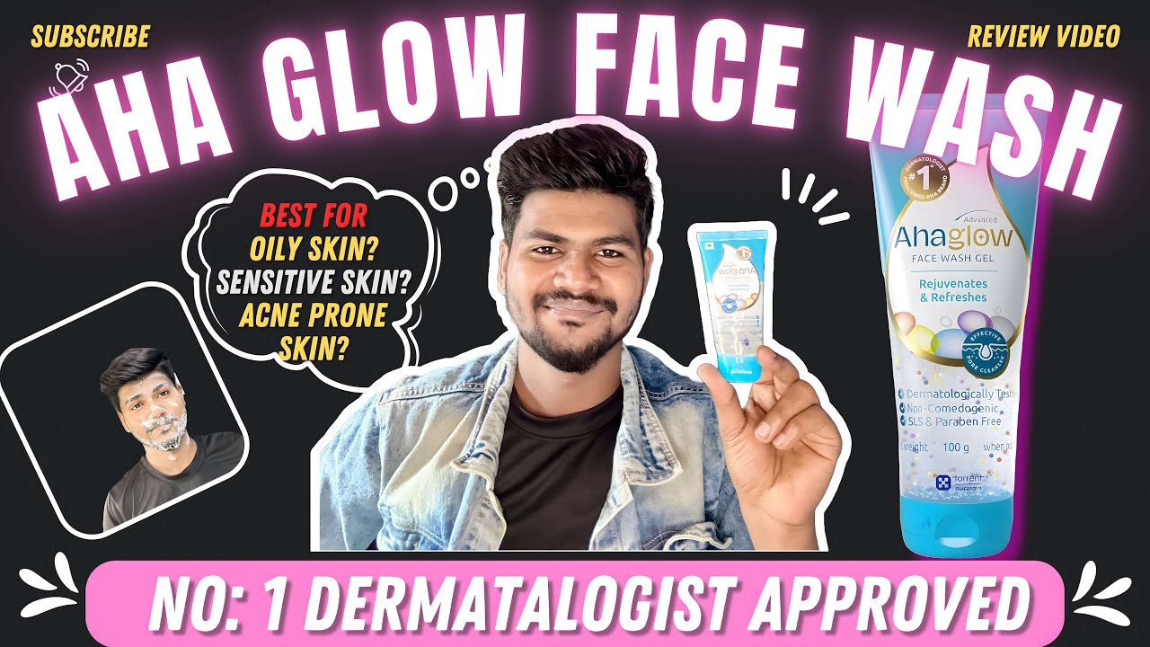 Number 1 🤩Face Wash Prescribed by Dermatologists – AHA Glow Face Wash- Review |With Subtitle