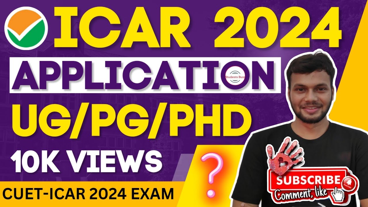 ICAR APPLICATION FORM 2024👀 &bull; ICAR 2024 ONLINE FORM APPLY DATE? &bull; ICAR 2024 LATEST UPDATE~ UG/PG/PHD