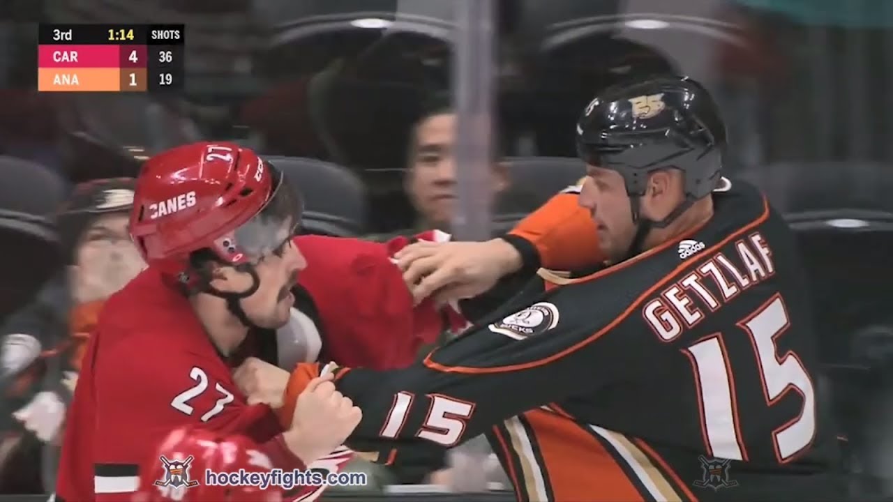 Justin Faulk vs Ryan Getzlaf Dec 7, 2018