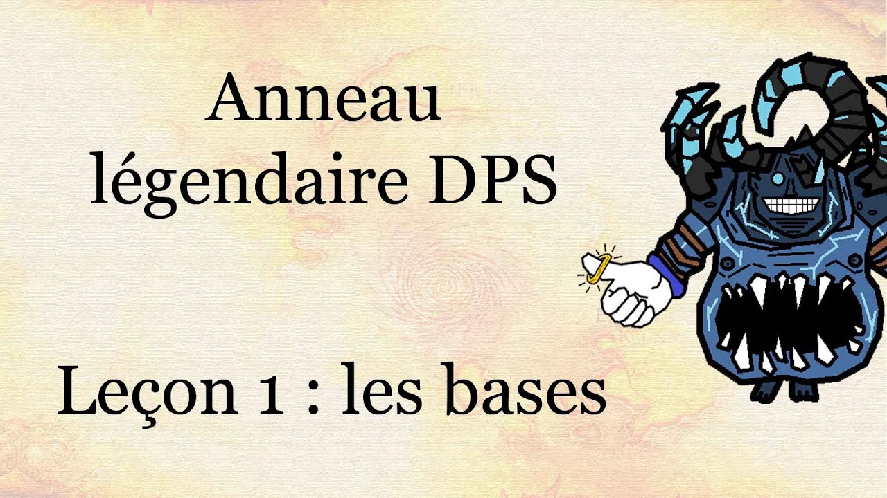 L'anneau l&eacute;gendaire DPS et son fonctionnement