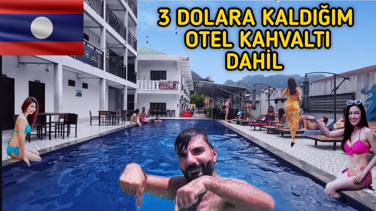 LAOSUN BENİ ŞAŞIRTAN ŞEHRİ VANG VİENG 3 dolara otel 1 dolara yemek 🇱🇦 ~73 #gezgin