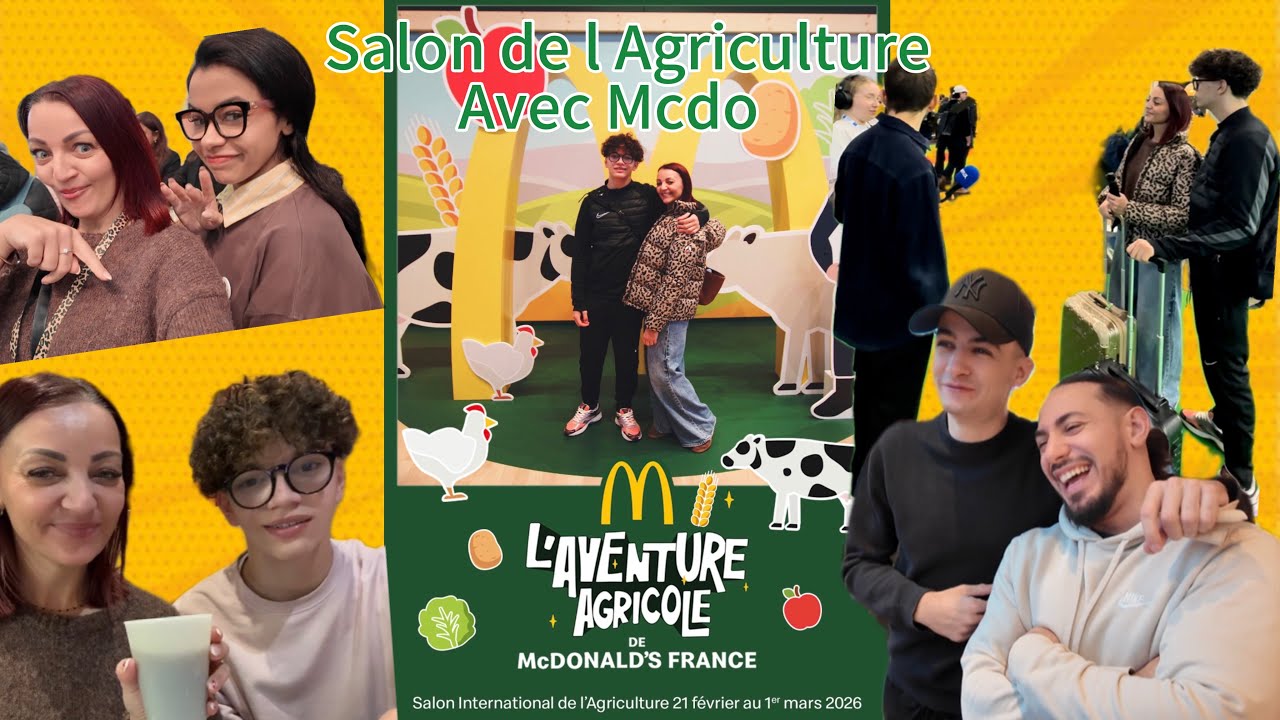 Salon de l’agriculture avec MCDo 🍔🍟🥤🐮🐴