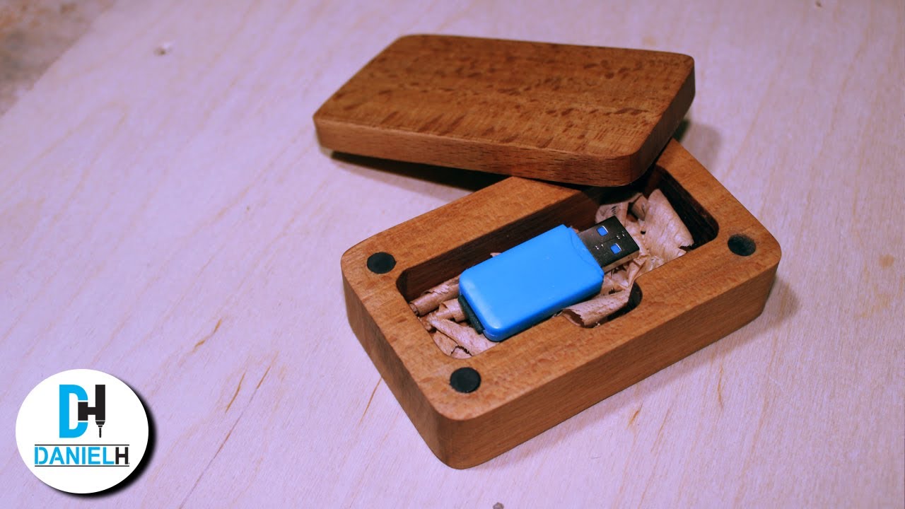 Wooden usb box - homemade cnc project