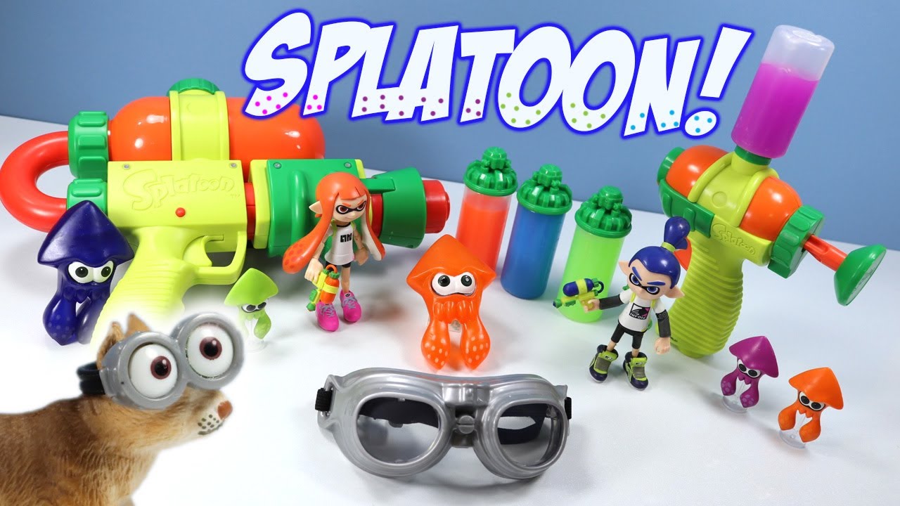 World of Nintendo Splatoon 2 Splattershot Blaster & Mini Ink Gun Toy Review