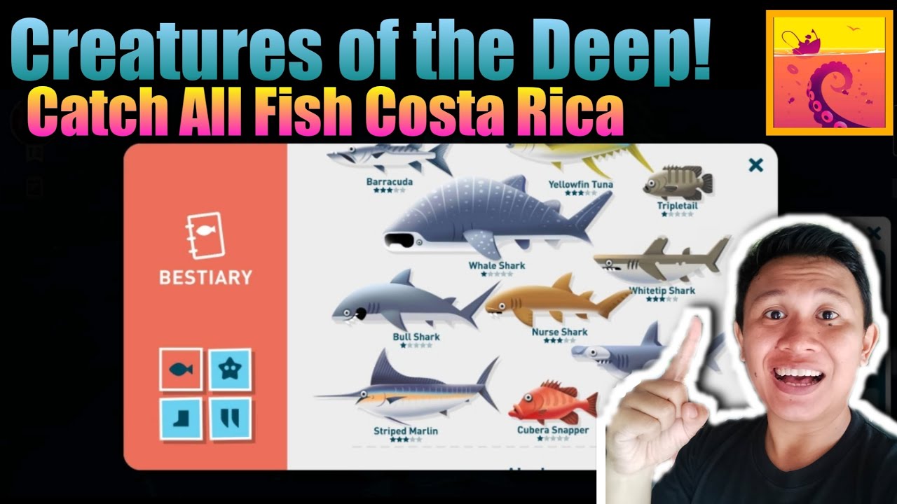 All Fish Caught Creatures of the Deep Costa Rica✅