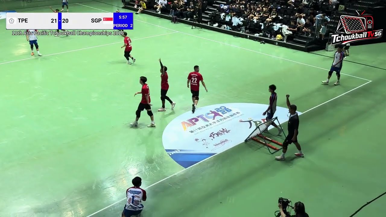 APTC 2026 Semi Final (Men&rsquo;s): Chinese Taipei vs Singapore | 中華臺北 vs 新加坡 | Tchoukball 巧固球
