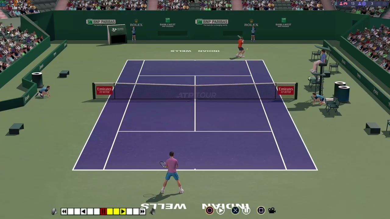 Alcaraz crazy match - Full Ace Tennis simulator