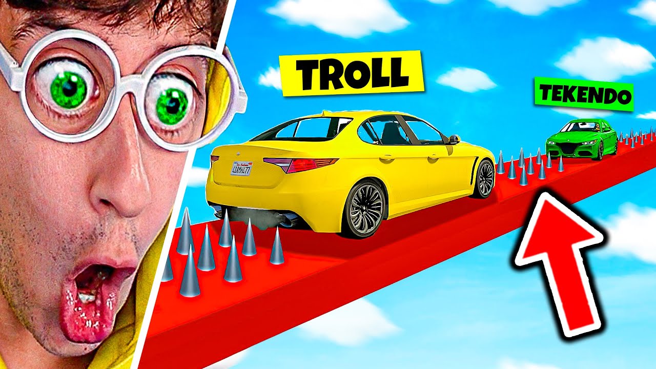 CARA a CARA 1.000% TROLL en GTA 5 😂!! (Hermanos Mega Rampa)