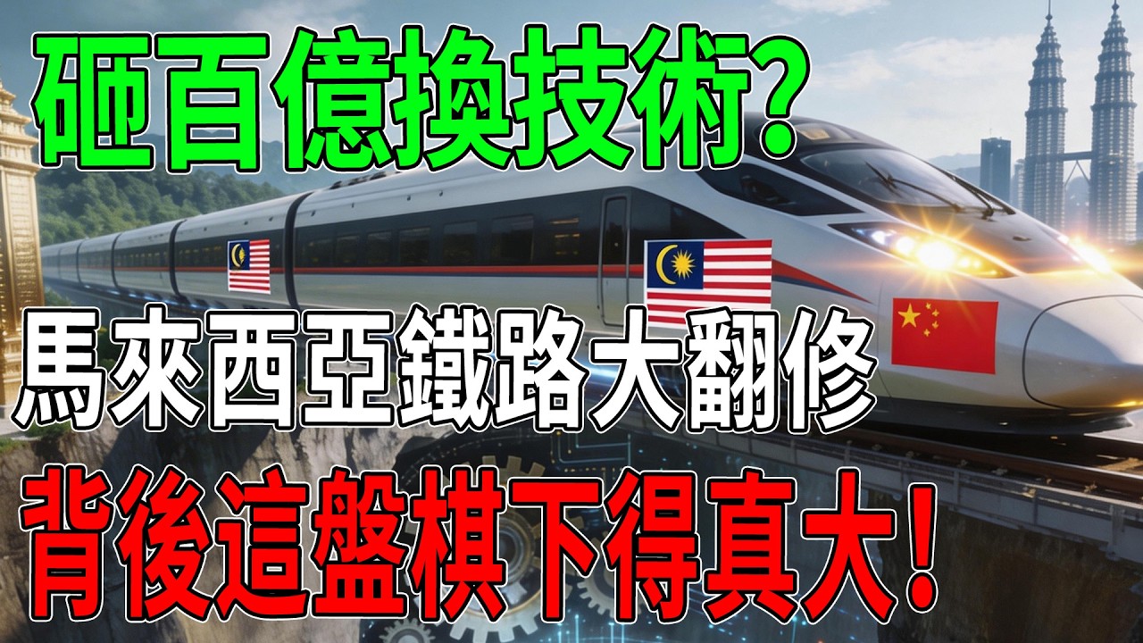 砸百億換技術？馬來西亞鐵路大翻修，中國明知有&ldquo;坑&rdquo;也要接，背後這盤棋下得真大！#中國基建#戰略佈局#馬來西亞#鐵路工程#基建狂魔#一帶一路
