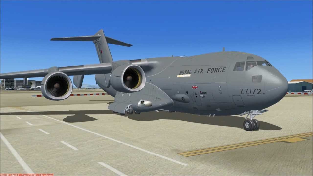 C-17 GLOBEMASTER - FSX in GIBRALTAR .