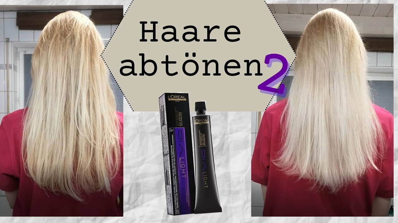 Ich mattiere mein Blond ab - L'Oréal Dialight 10,12 milkshake | LaleTube