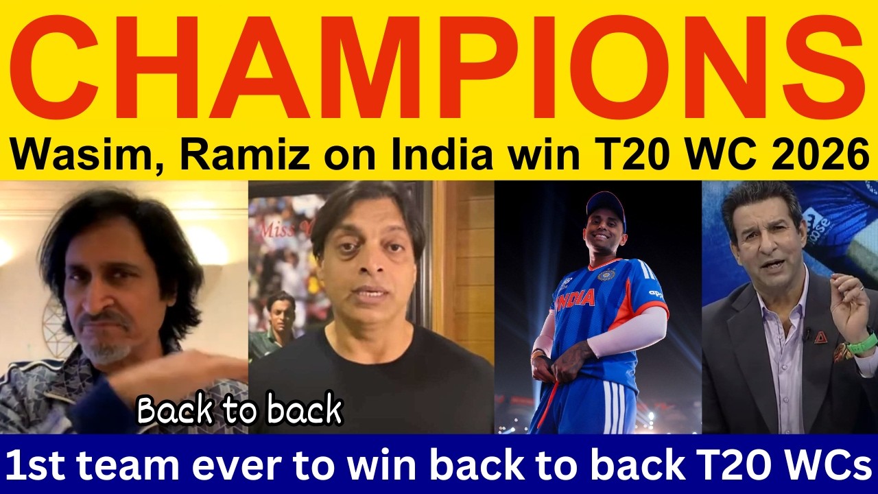Pak Media Crying on India win T20 World Cup 2026 Final | Ramiz Speaks, shoaib akhtar on IND vs NZ