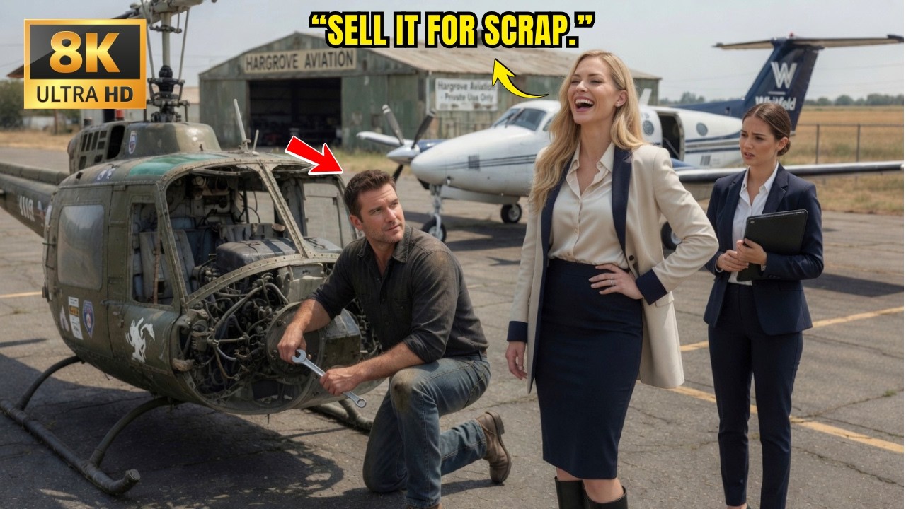 CEO Mocked the Single Dad's Old Chopper &mdash; Not Knowing He Owned the Airfield She Just Landed On