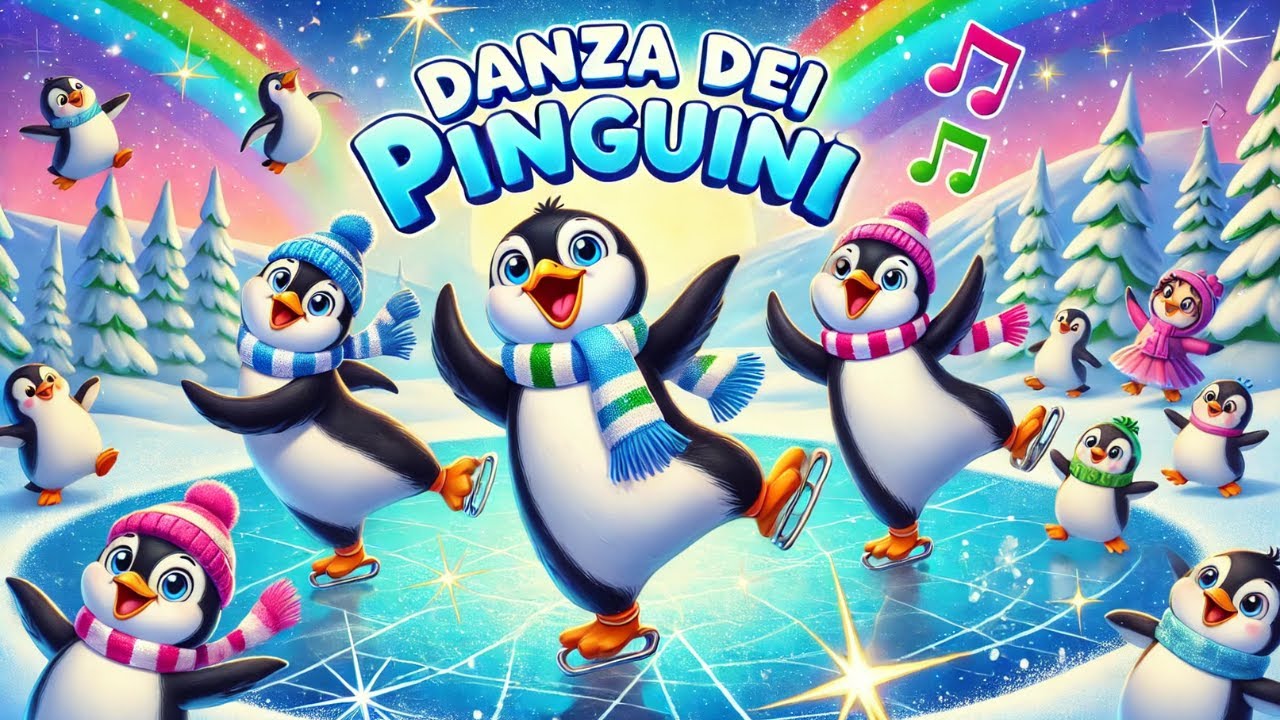 Danza dei Pinguini 🐧❄️ | Canzone e Balletto per Bambini | Muoviti e Impara con gli Animali!