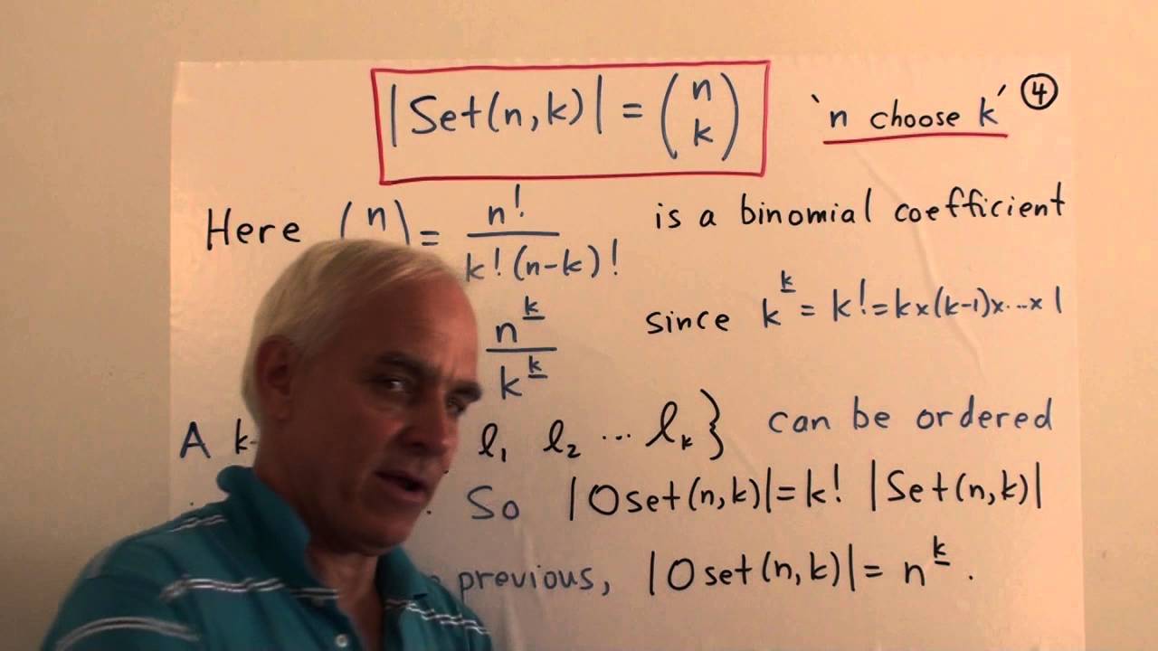 Four basic combinatorial counting problems | Data structures in Mathematics Math Foundations 162
