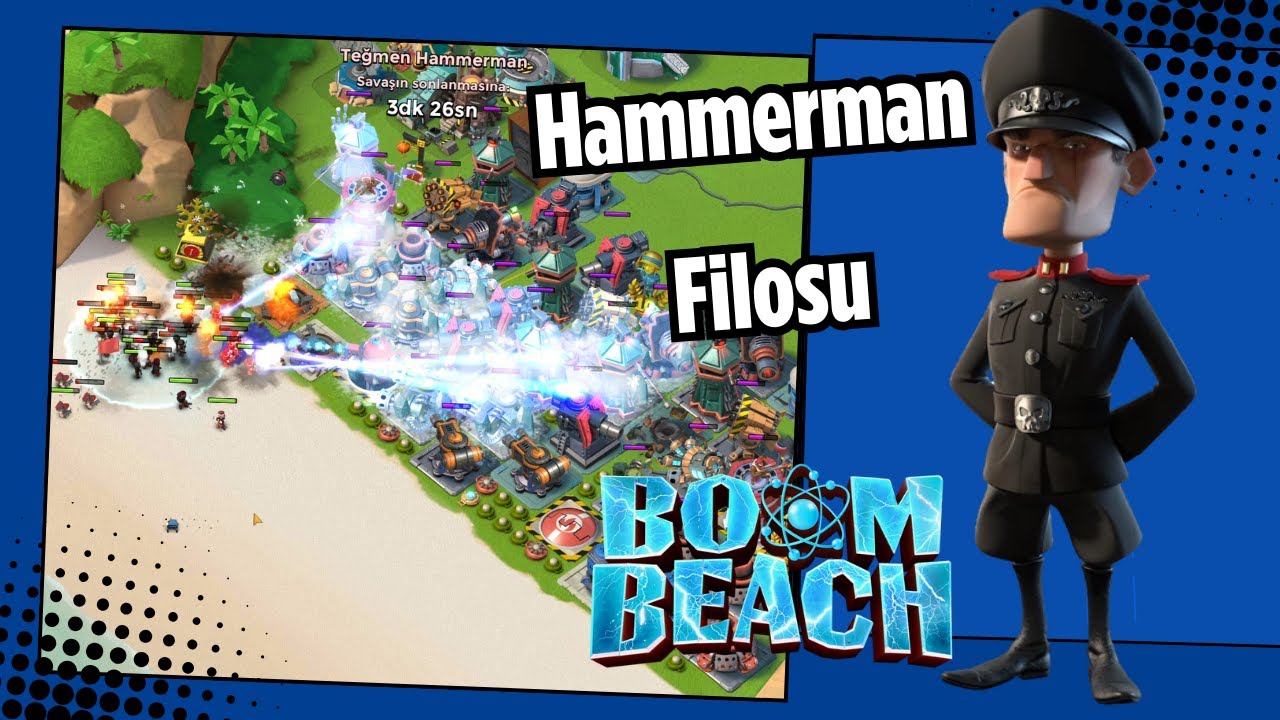 Hammerman Filosu Savaş Gemisi Fleet Strikes Back Boom Beach Türkçe